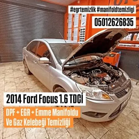 2014 Model Ford Focus DPF EGR Emme Manifoldu Gaz Kelebeği Temizliği